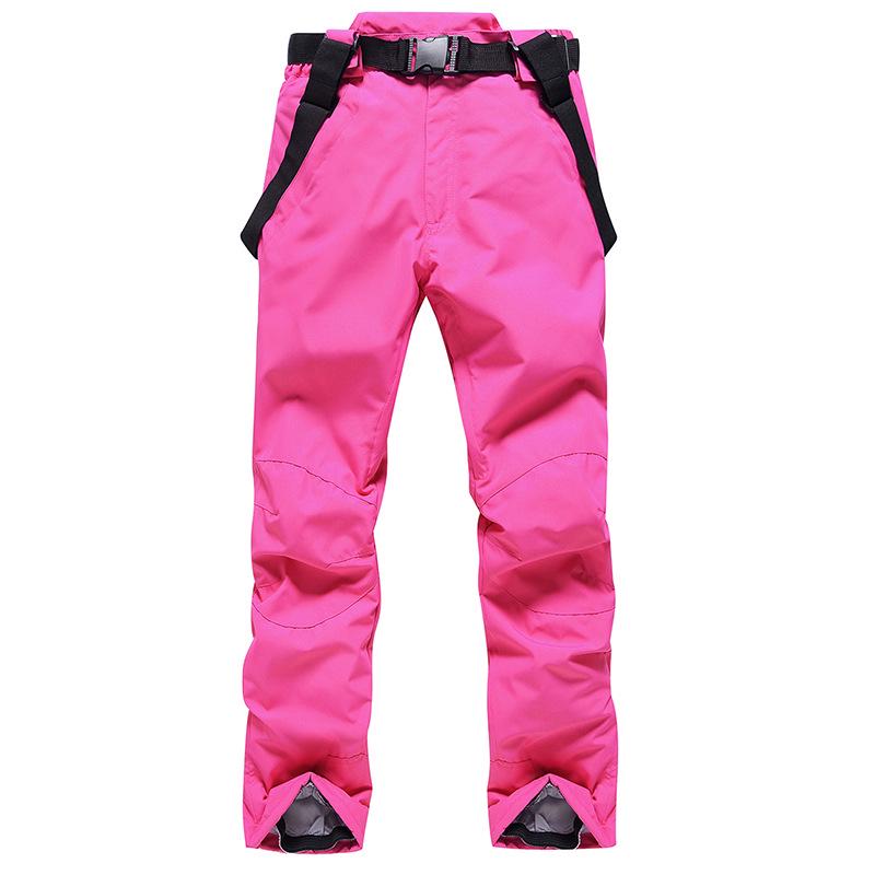 Unisex Ski Pants with Suspenders, Winter Windproof, Waterproof, and Insulated for Snowboarding and Skiing