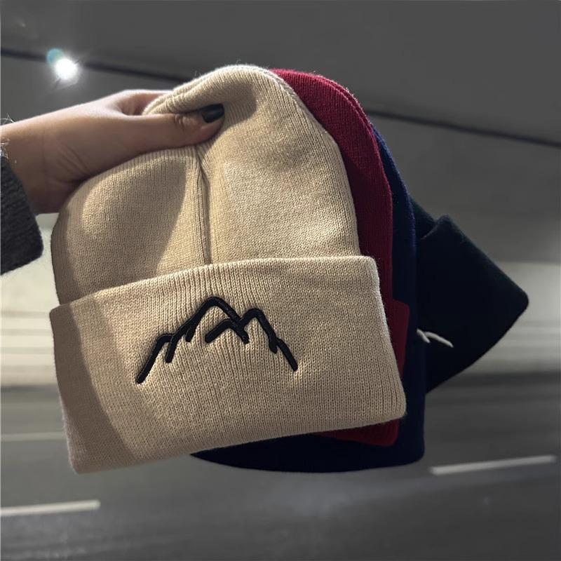 Wool Hat Women's Autumn and Winter New Solid Color Cold Hat Warm and Cold Hat Men's Trendy Knitted Hat