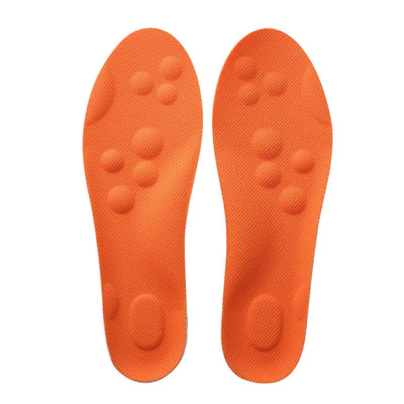 

1pairs Unisex Sports Insole, Antibacterial And Odor Proof Full Pad, High Elasticity Shock Absorption, Sweat Absorption, Breathable Casual Insole EU45-46 оранжевый