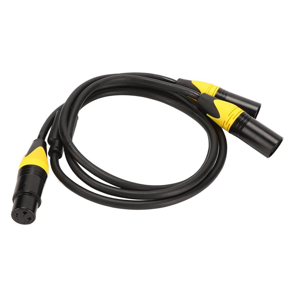 Noiseless XLR Splitter Cable Plug and Play XLR Audio Y Adapter Cable XLR Y Cord  Audio Equipment