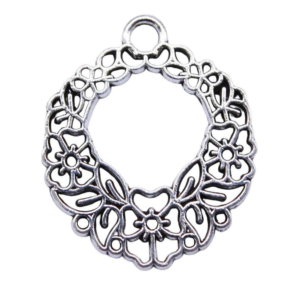 Flowers Of Life Charms Vintage Alloy Pendants For Nature Inspired Jewelry Making