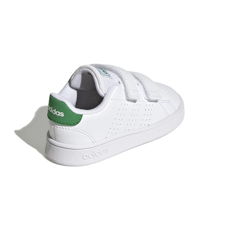Adidas Neo Advantage Non-Slip Durable Low-Top Walking Shoes Baby Shoes White Green GW6500