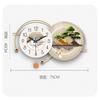Luxury Living Room Wall Clock Restaurant Clock Mural Room Decorations Corridor LED Mute Wall Clock Watch Home Decor