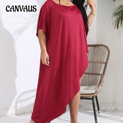 Women's Summer One Neck Off The Shoulder Irregular Holiday Beach Dress