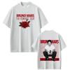Bruno Mars The Romantic Tour 2026 Print Tshirt Man Woman Fashion Tshirts Short Sleeve Cotton Aesthetic Trend Hiphop Tshirts