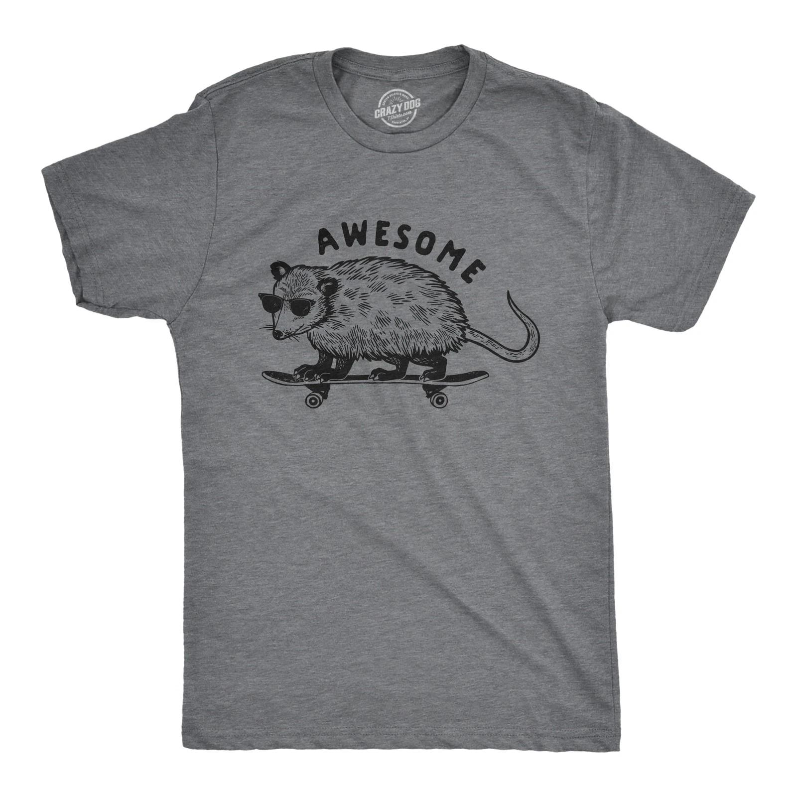 Mens Awesome Possum T shirt Funny Cool 90s Retro Animal Lover Graphic Tee S