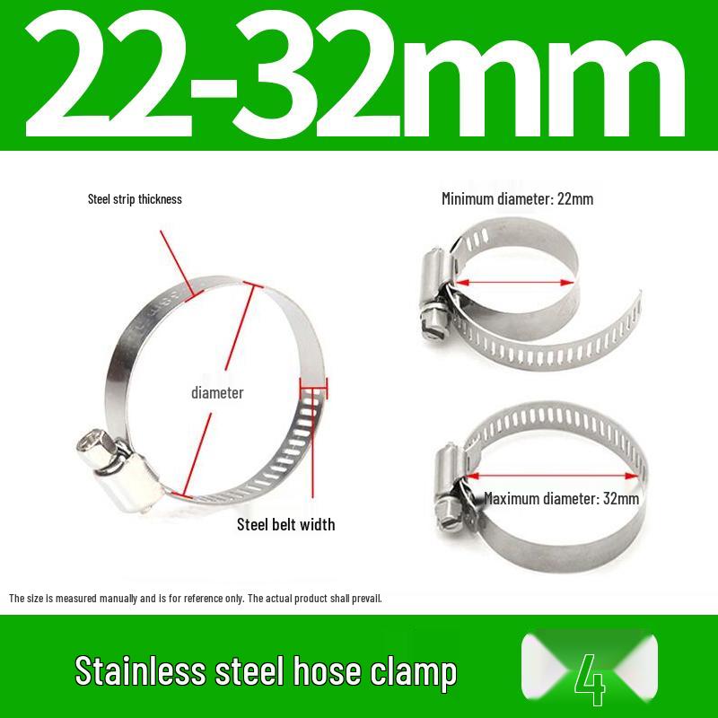 201 Edelstahl Schlauchschelle für Rohre