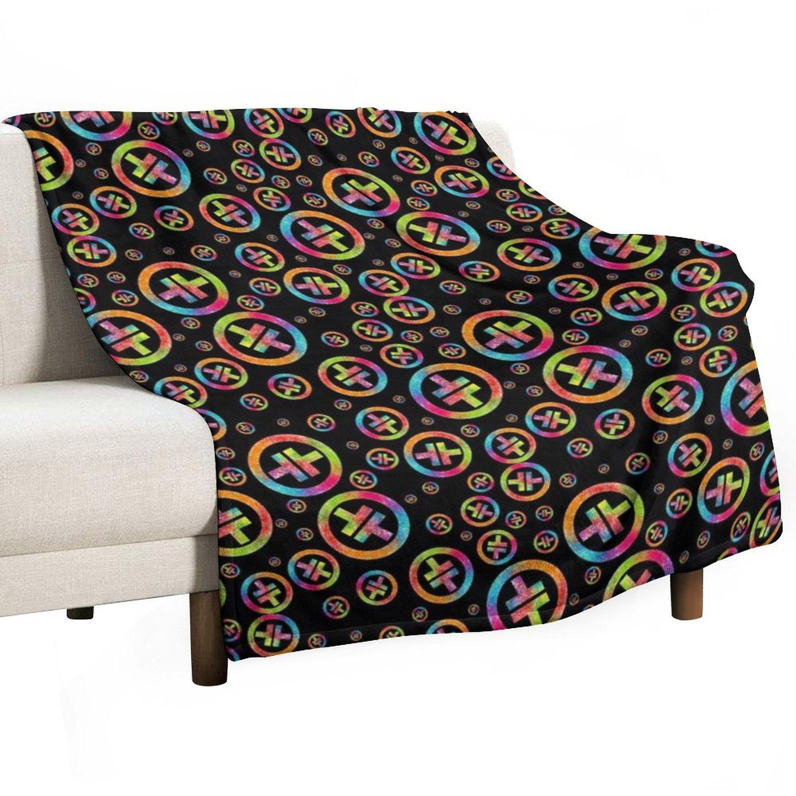 Take That Neon Symbol Throw Blanket Thermals For Travel Decorative Sofa Winter beds Giant Sofa Blankets 30x40in