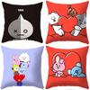 Charming Bt21 Cartoon Cushion Cover For Stylish Home Decor And Comfortable Seating