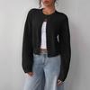Women's Long Sleeve Knit Cardigan - Soft, Short, Loose, Slimming Autumn/Winter 2025