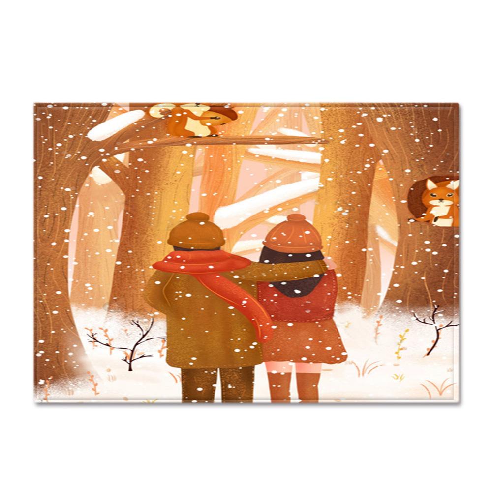 Tree Hole Large Carpet Feather Wind Bedroom Floor Mat