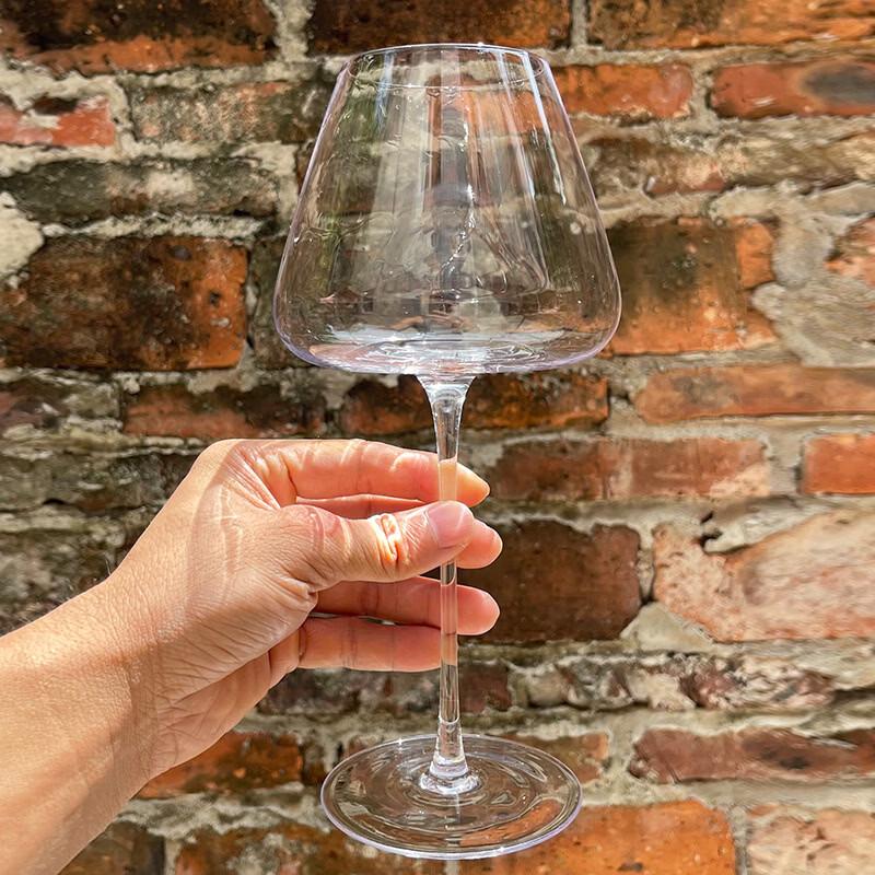 LISM Burgundy Crystal Wine Glasses (Set of 2)