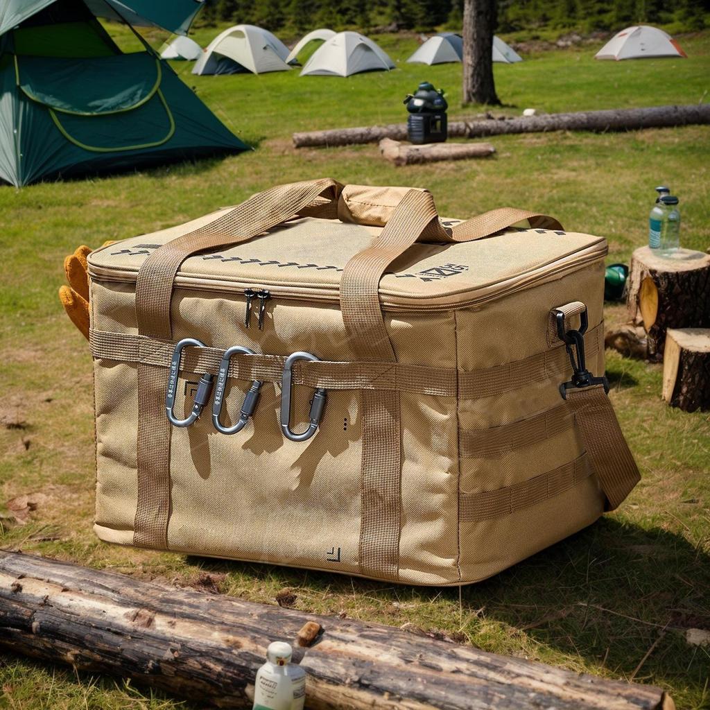 Camping Storage Bag Camping Container Soft Gear Bag 36L Waterproof Cooler Large Capacity Folding Case For Beach Picnic BBQ Juice