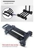 Compact Folding Hand Truck: Portable Four-Wheel Small Trailer Cart for Travel, Shopping, and Luggage Transport.