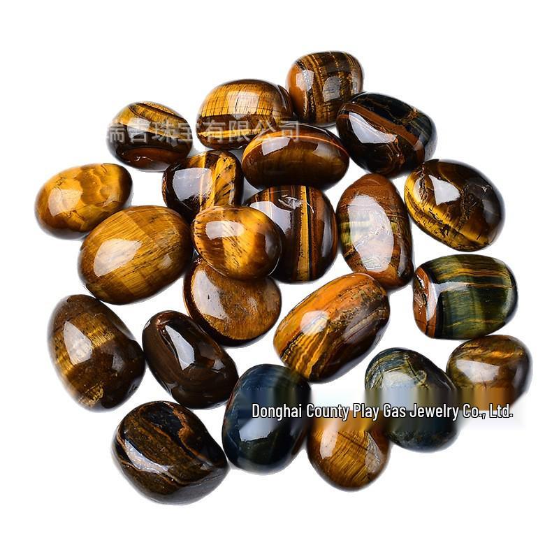Large Natural Tiger Eye Tumbled Stones for Polishing, Decoration, Diffuser Use, and Landscaping. 2-3cm 100g