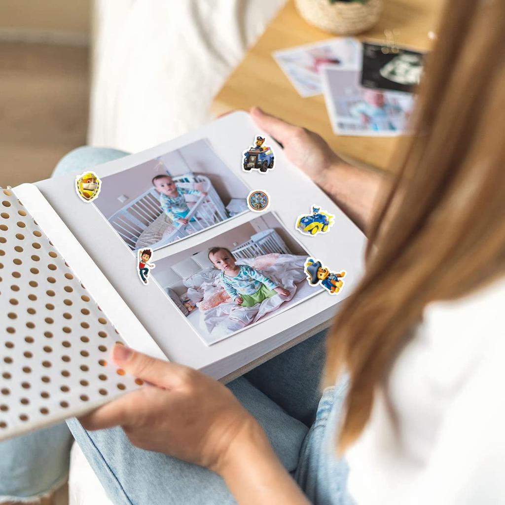 Pro nálepky Paw Patrol 3D anime pro nálepky Paw Patrol 12 kusů pro děti Kojenci Nálepky s odměnou Roztomilé nafouklé nálepky DIY kalendář na zeď na notebook