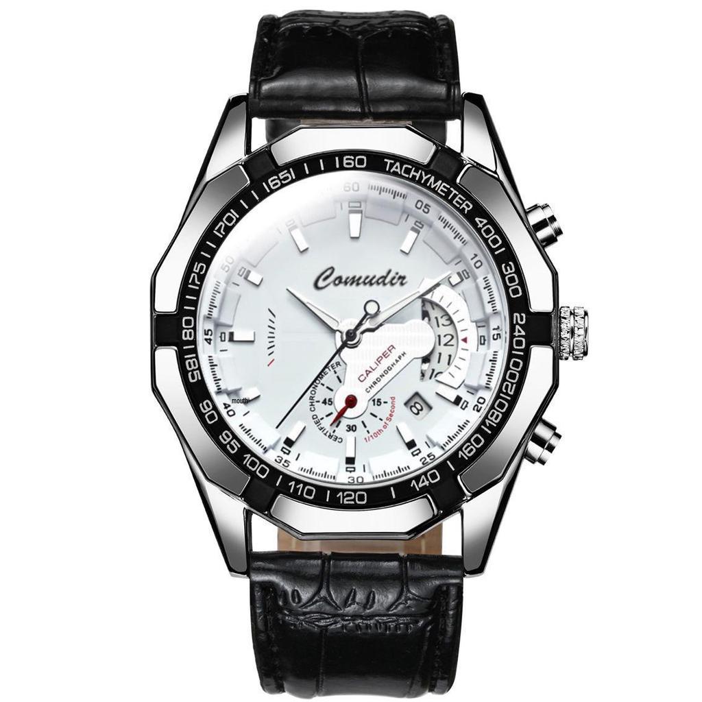 Men's Luminous Waterproof Automatic Calendar Watch with Large Dial