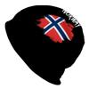 1 Stück Norwegische Flagge Strickmütze für Herren mit Norwegenkarte & Flaggen-Design - Leichte Wintermütze, geeignet für Weihnachten, Outdoor-Aktivitäten, Freizeitkleidung - Handgefertigt