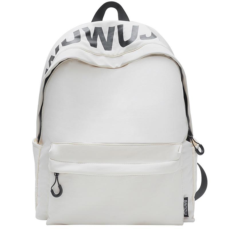 Korean Version of Alphabet Large-capacity Schoolbag Niche Design Fashionable Versatile Casual Backpack Lightweight Waterproof Burden-reducing Backpack