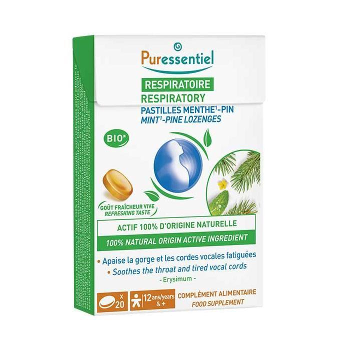 Puressentiel Respiratoire Pastilles Gorge Menthe-Pin 20 unités
