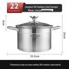 Kambach 304 Stainless Steel Soup Pot with Visible Lid