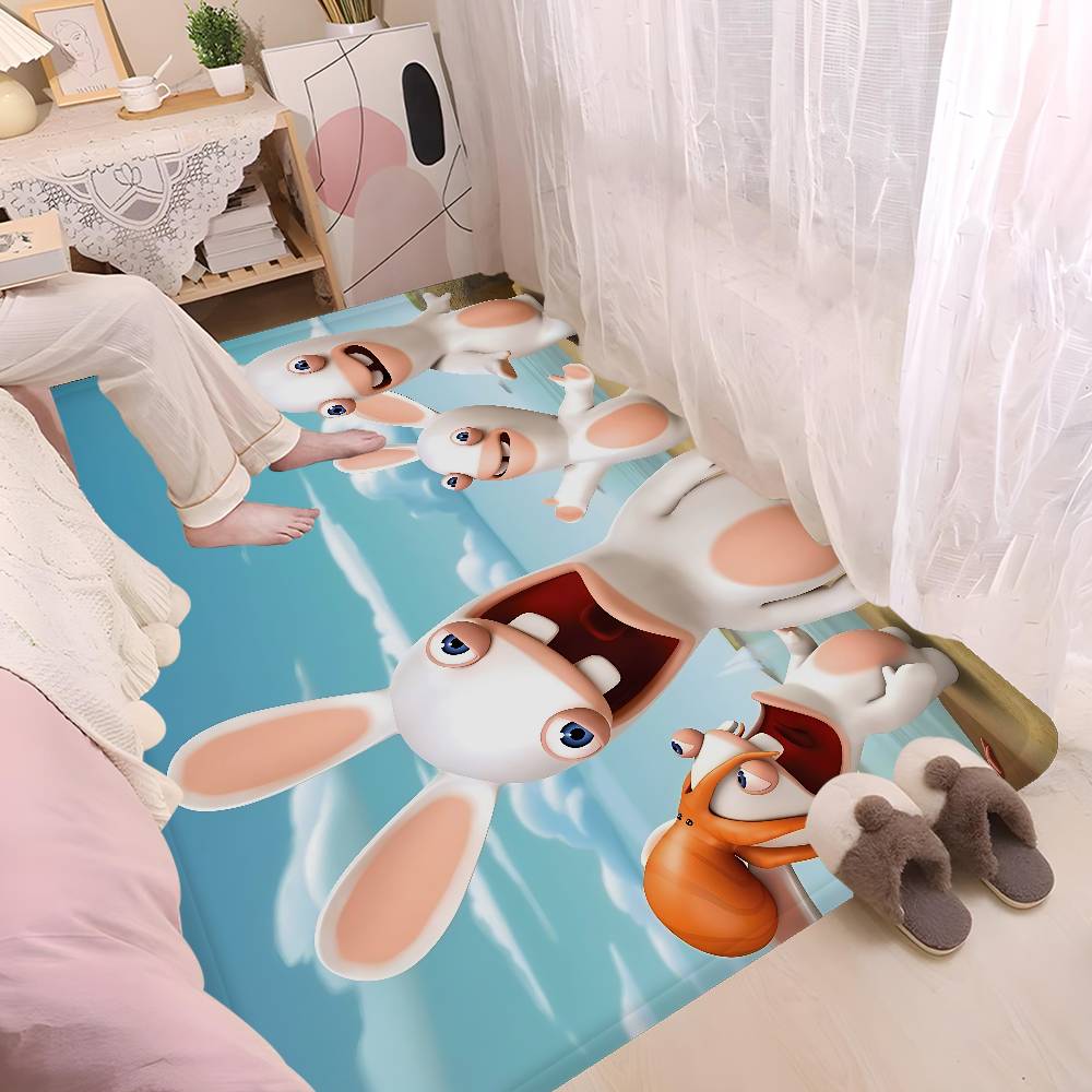 R-Rabbids I-InvasionS Door Mat Anti-slip Absorb Water Long Strip Cushion Bedroon Mat Bedside Mats
