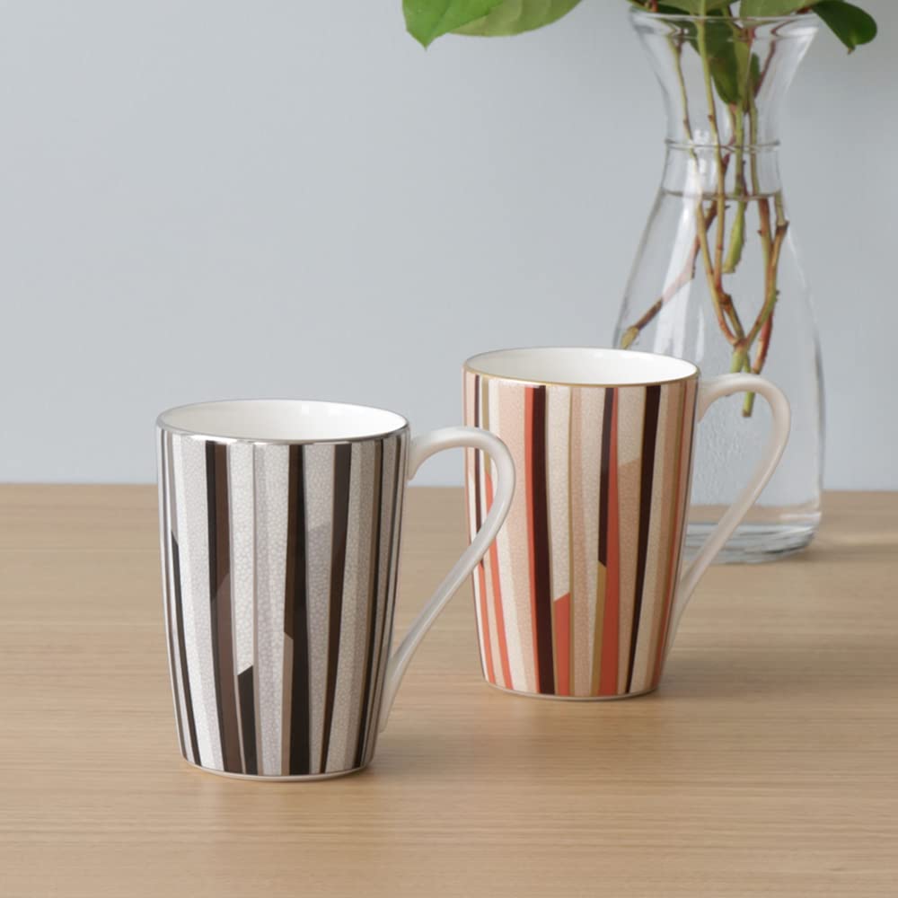 NARUMI Shagreen Mug, 380cc, Black, Modern and Simple Design, Father's Day Gift, Gift Boxed, 50994-2731