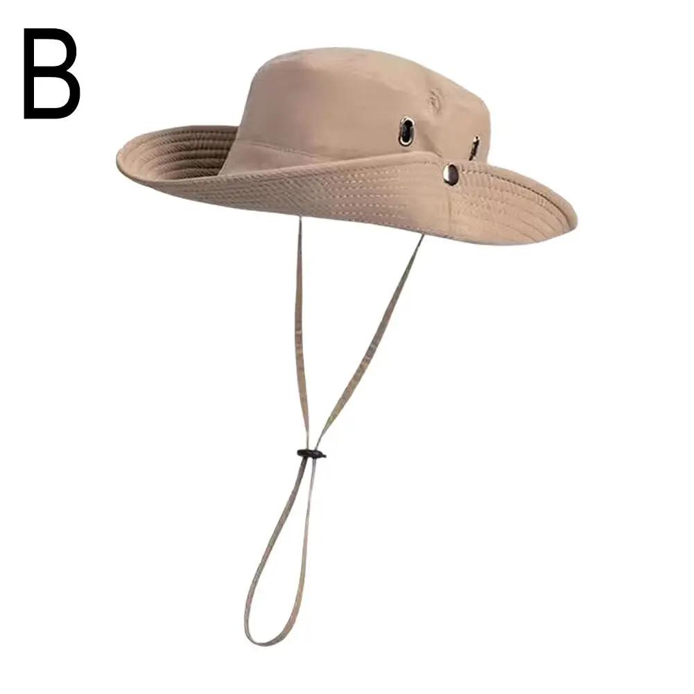 

Camping Mountain Hiking Mountaineering Caps Waterproof Fisherman Anti-uv Summer Hat Panama Bucket Men s Hat Outdoor Use W L Practical Use