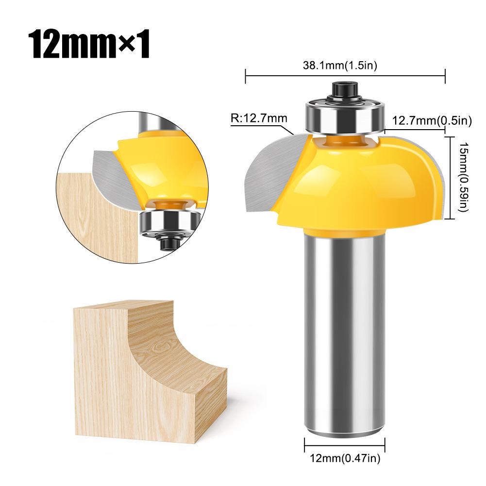 

1/2 Ручка Деревообрабатывающий Фасочный Нож с Подшипником Обрезной Нож Нож для Фрезерования с ЧПУ Нож для Узоров Деревообрабатывающая Фреза Chamfering knife 12 * 1