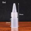 30/50/100ml HDPE Semi-transparent Graduated Squeeze Bottle with Scale for Ink, Glue, or Droppers