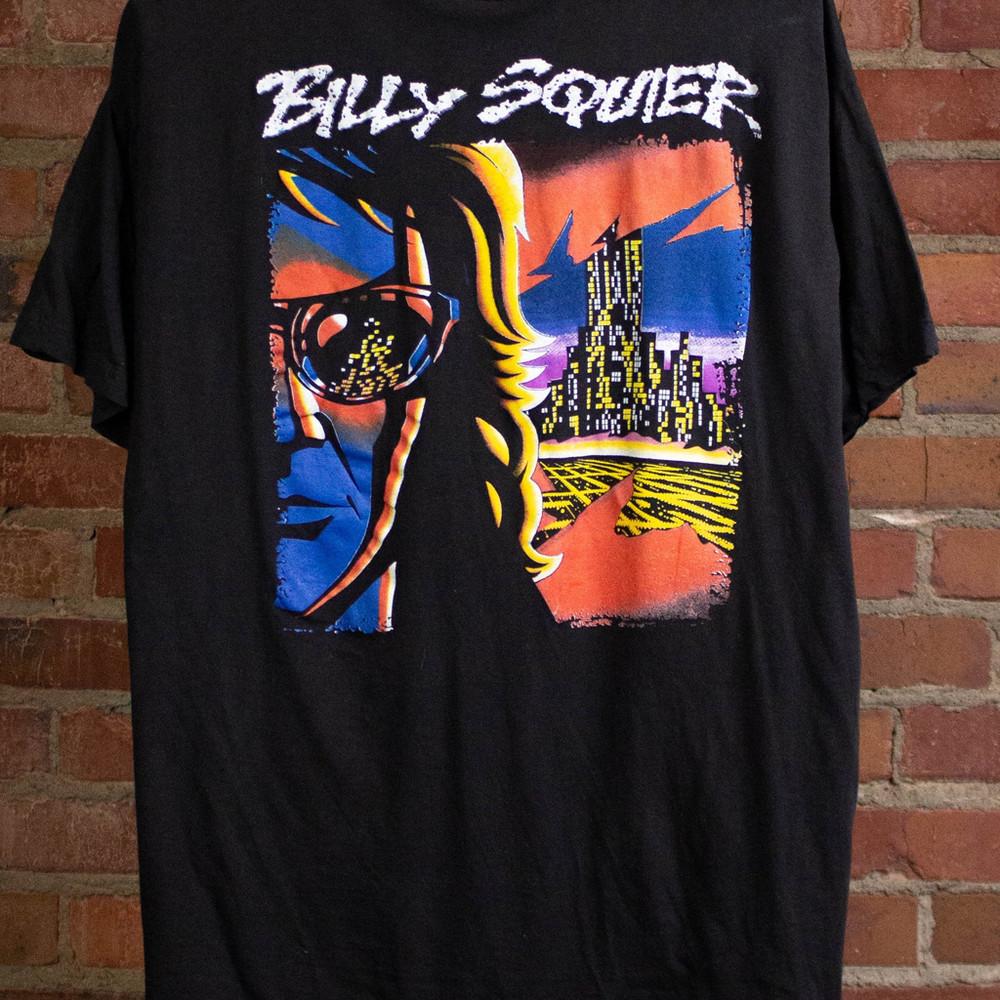 VTG Billy Squier black T-shirt Unisex tee All sizes S to 5XL XZ662 Unisex T-Shirt XXL