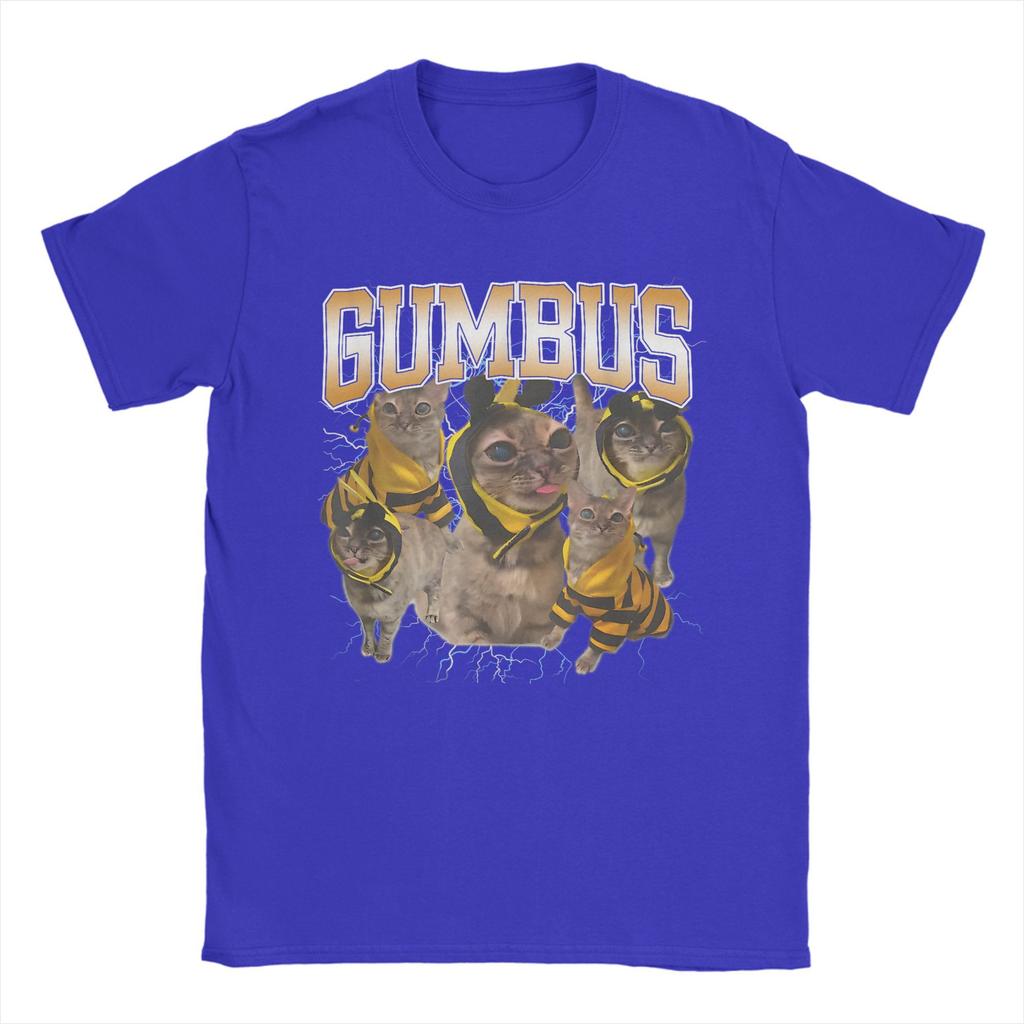 Funny Cat Gumbus Cat Lovers Trendy Cute Animal T Shirt Men T Shirts Summer O Neck Novelty Tee Shirt Design Oversize Clothing
