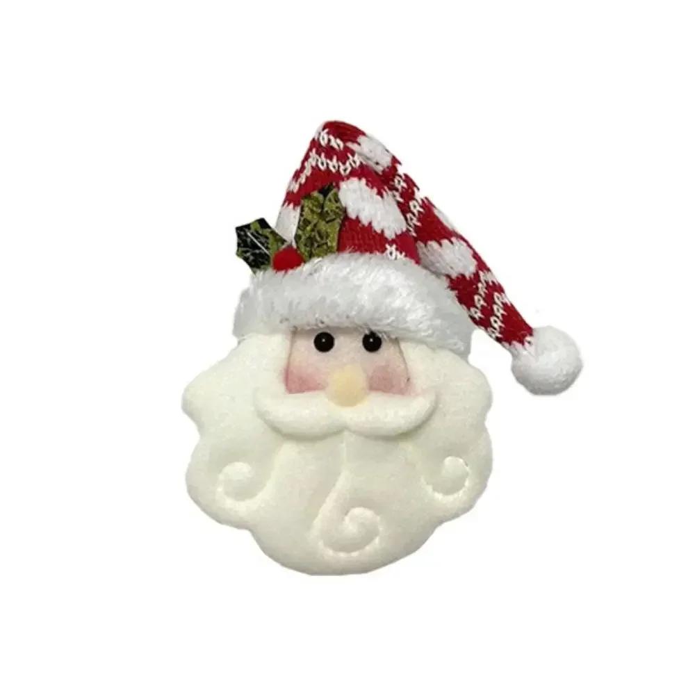 Christmas Tree Hanging Ornament Knitted Santa Claus Doll Fabric Decor for Home Fireplace Party Scene Decoration Arrangement