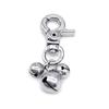 LoudDog Collar Bells Pet Collar Charms JingleBells Collar Pendant Cat Collar Clip for Nighttime Activity Accessory 3PCS