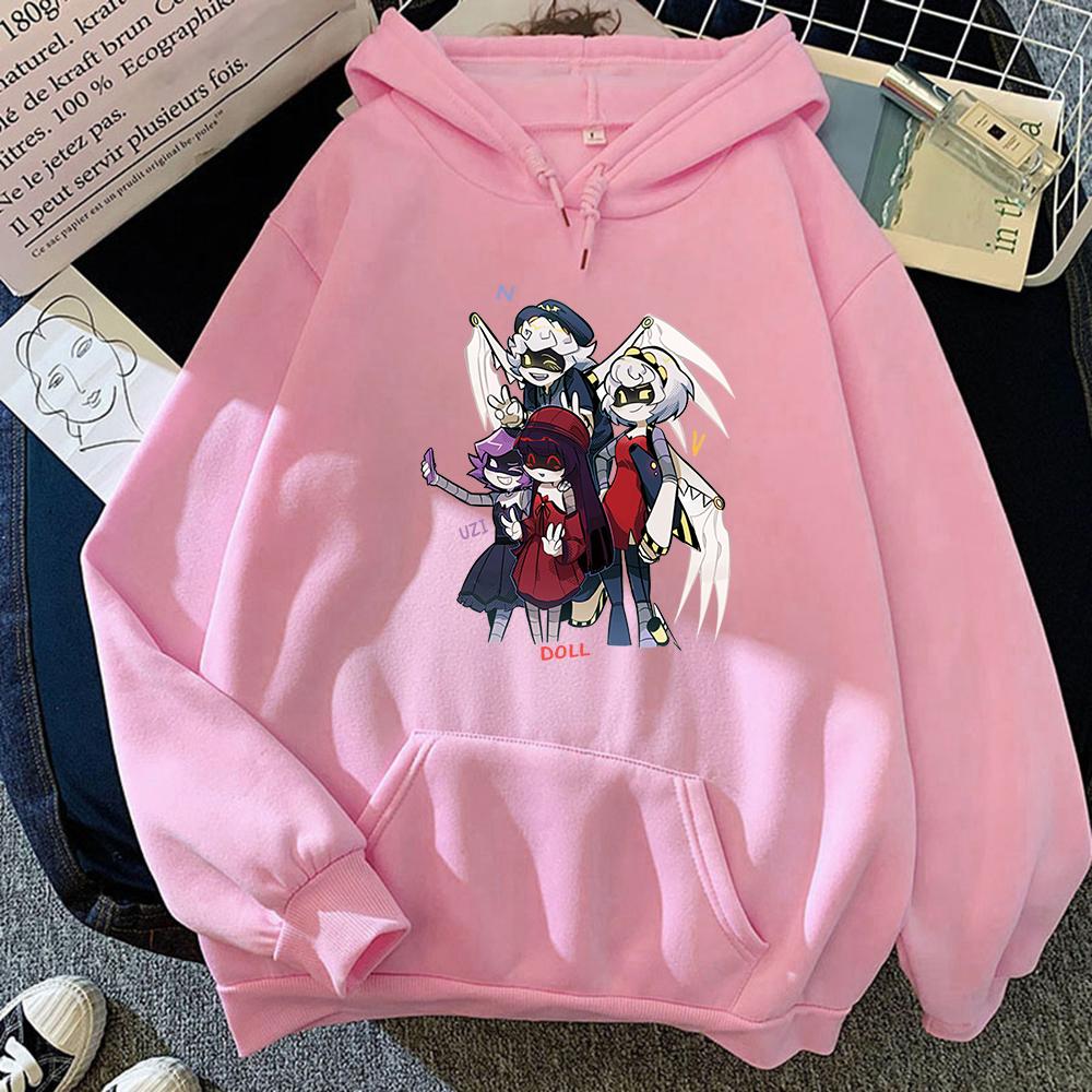 Murder Drones Uzi Doll N V Hoodie Damen Harajuku Kawaii Hoodies Unisex Anime Cartoon Streetwear Ästhetische Pullover Sweatshirts