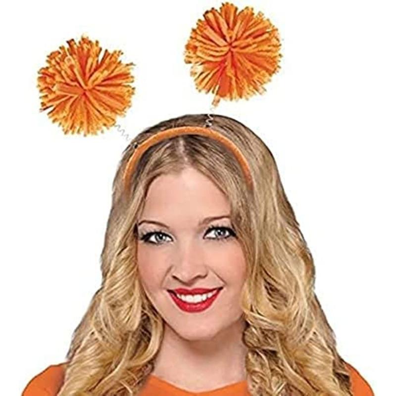 Fluffy Ball Hair Accessories Bobo Ball Head Buckle Wool Ball Hairband Wig Headbopper Costume Accessories Party Headwear