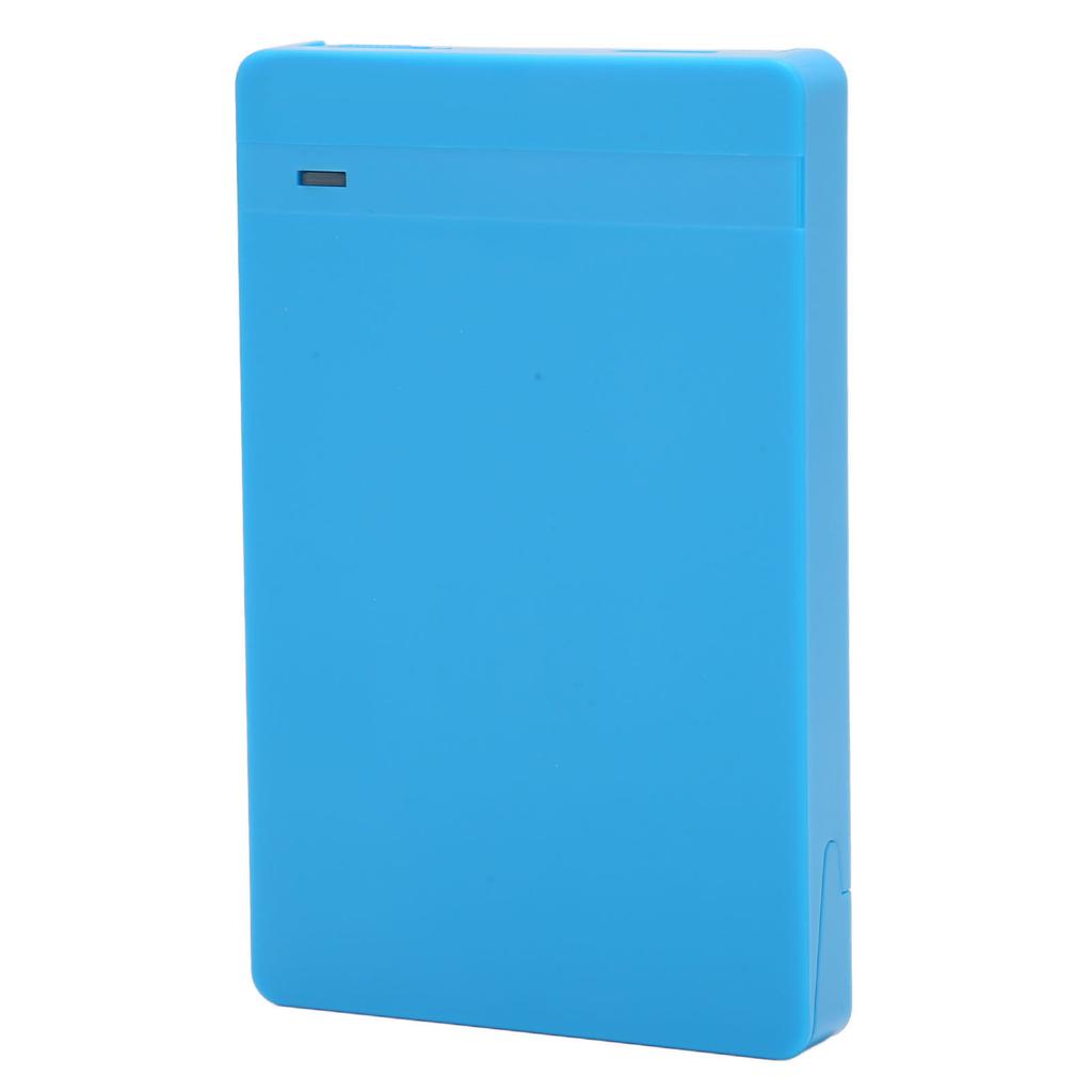 2.5in Hard Drive Enclosure USB3.0 Plug and Play Mobile HDD Enclosure External HDD Case Adapter for Windows for OS Blue