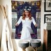 Lana Del Rey Wall Tapestry Aesthetic Wall Hanging Printed Fabric Blanket Decorative Tapestries for Bedroom Living Room Home Decor