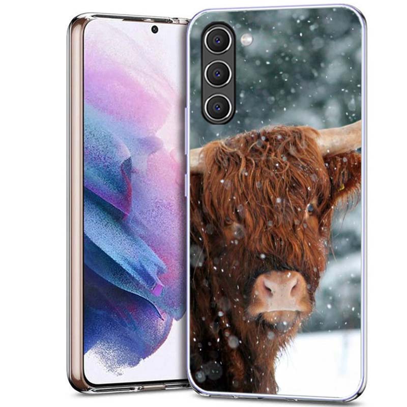 Cute Highland Cow Phone Case for Samsung A16 A26 A36 A56 A17 A37 A57 A07 A06 A02S A12 A22 A32 A52S A72 Galaxy A70 A50S A71 A51 A