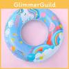 Crystal Cartoon Swim Ring Wholesale Adult Inflatable Water Toy Pvc Thickness 0.20 Rainbow Unicorn Swim Ring 50 60 70 80 90