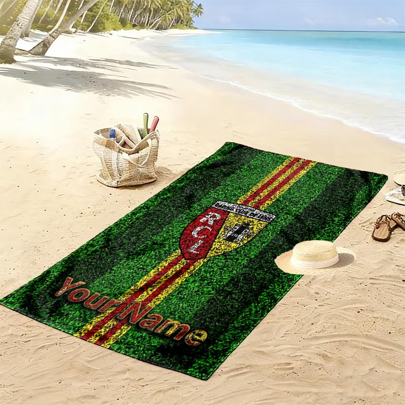 Name Custom RC Lens Print Beach Towel, Large Soft Quick Dry Towel for Beach Camping Swimming