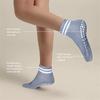 5 Pairs Yoga Socks for Women Double Stripes Socks Non Slip Pilates Yoga Grip Socks Women Sport Gym Workout Athletic Short Socks