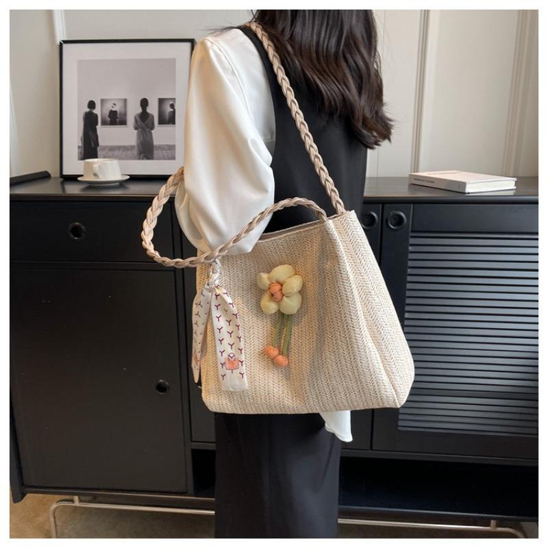 2025 Summer New Large Capacity Beach Vacation Single Shoulder Crossbody Commuter Tote Bag