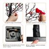LED Vintage Glowing Tree with Cardinals Battery Operated Twinkle Trees Lamp with Lighted Branches Christmas Halloween Decorations