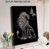 DIY Pearl Embroidery Diamond Painting Kit Majestic Lion and Butterfly Sparkling Beads Art Craft Handmade Decoration Gift for Home