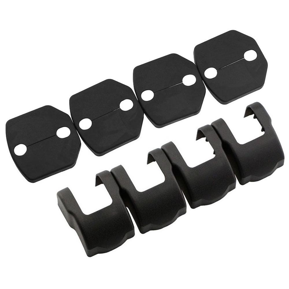 8 Pezzi Copri Decorazione Serratura Portiera Auto Copri Tappo Portiera Copertura Protettiva per Ford Focus 3 MK3 2012-2014 Fiesta MK7 Accessori