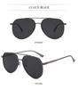 High-End Men's Retro Double Bridge Aviator Sunglasses - Fashionable Metal Goggles for Sun Protection