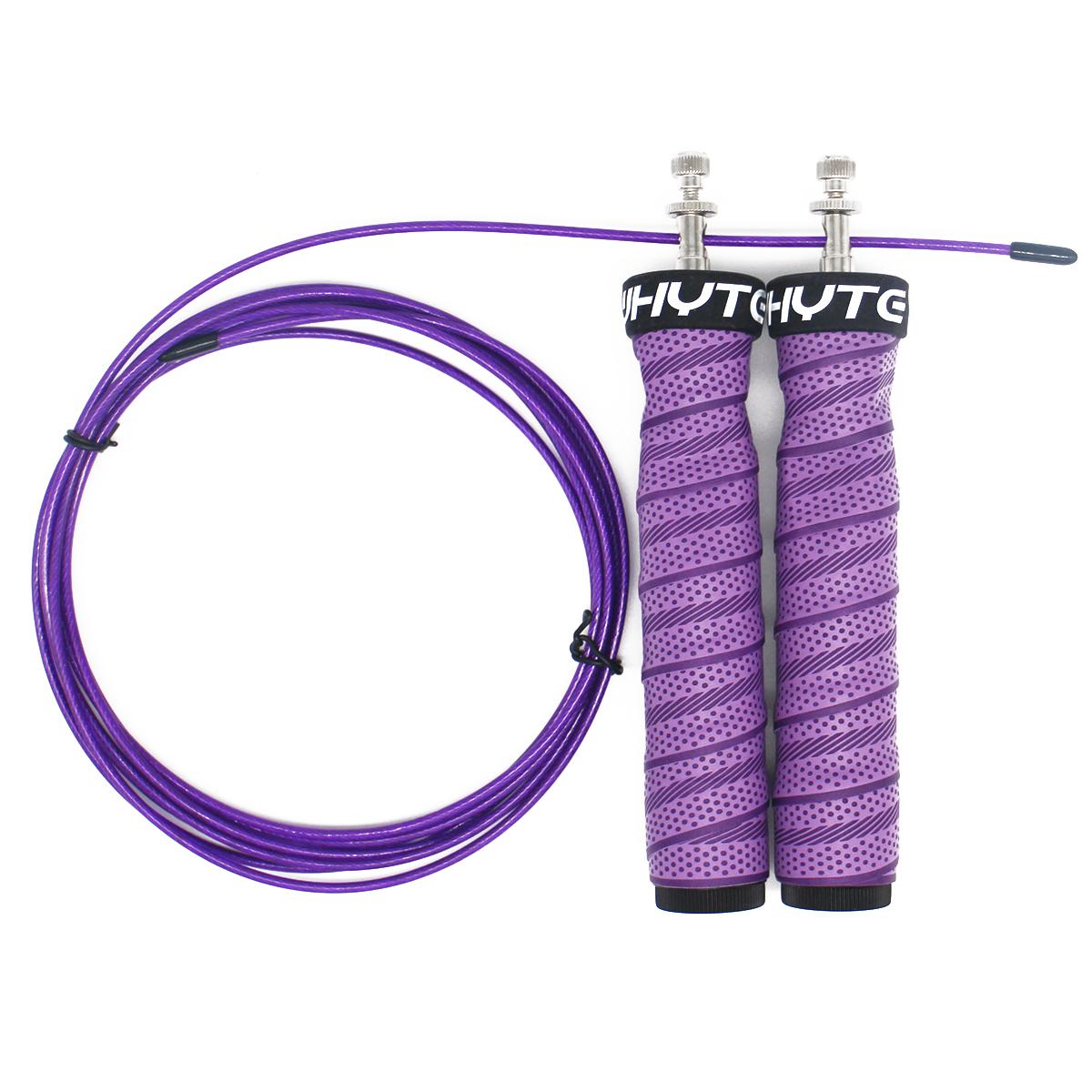 

Jump Rope Crossfit Skipping Ropes Pro Ball Bearings Anti-Slip Handles Sports Weighted Training фіолетовий