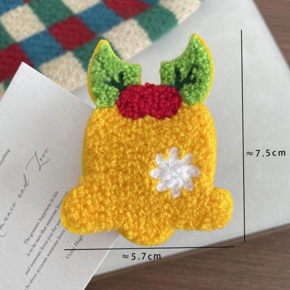 Kreativní vánoční sponka do vlasů s ledním medvědem, sněhulákem, punčochou, plyšové vánoční sponky, sob, sněhová vločka, Santa Claus, vánoční sponka do vlasů