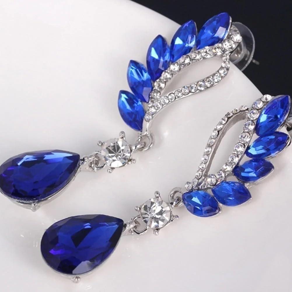 Latest Stylish Crystal Zircon Dangle Party Earrings for Women and Girls